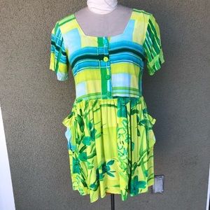 Jams World baby doll dress with pockets & buttons.